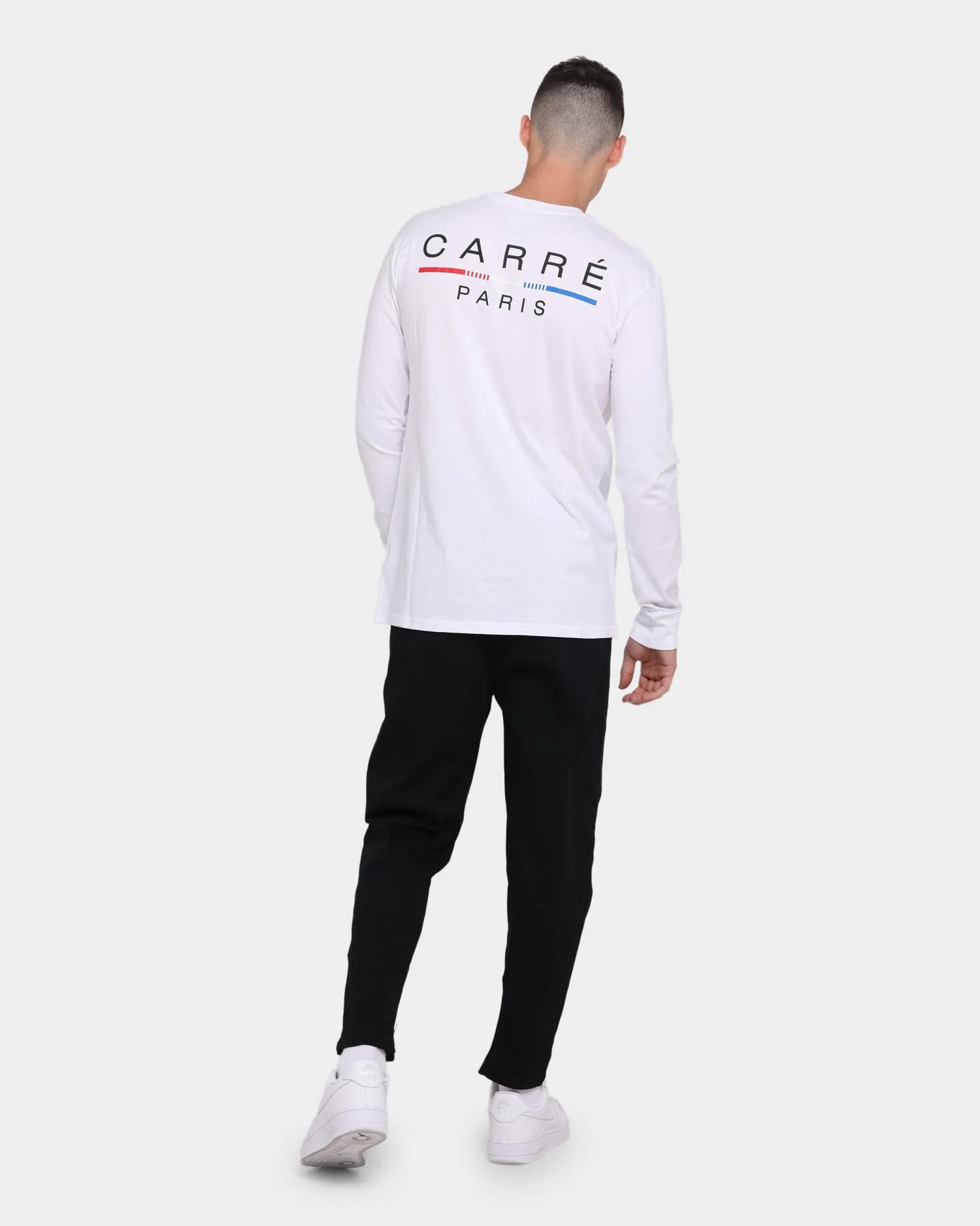 Carré Stripes Long Sleeve T-Shirt White