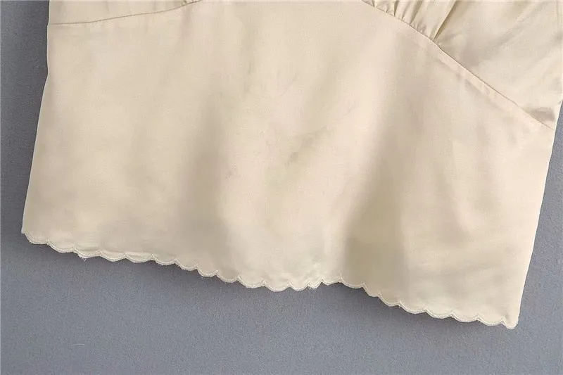 EMBROIDERED CAMISOLE TOP
