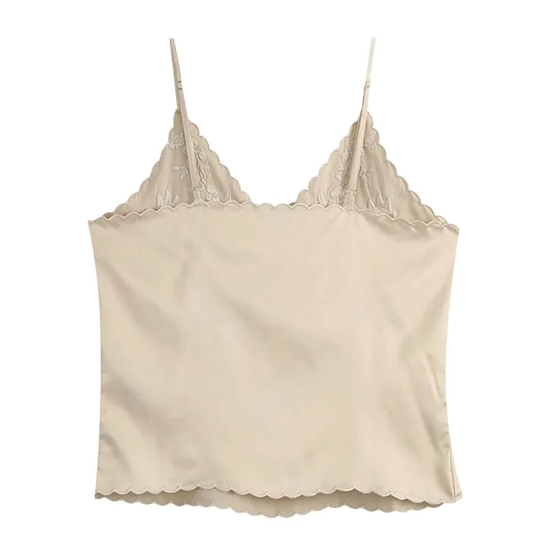 EMBROIDERED CAMISOLE TOP