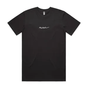 Embroidered Milpool Heavyweight T-Shirt (Black)