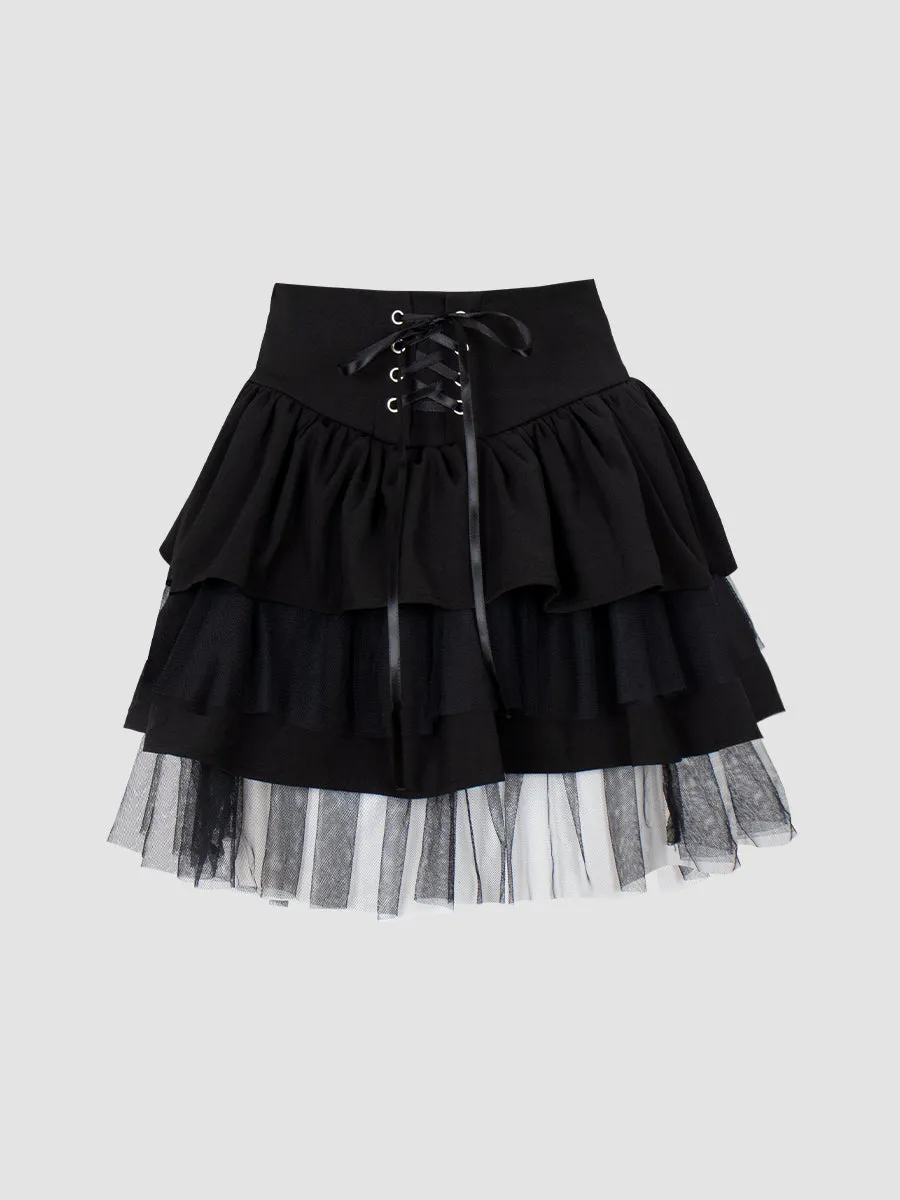 Fluffy Lace Skirt