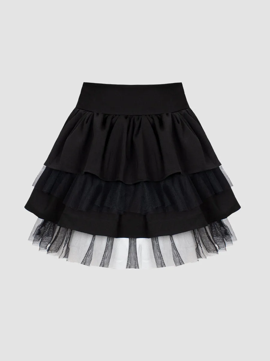 Fluffy Lace Skirt