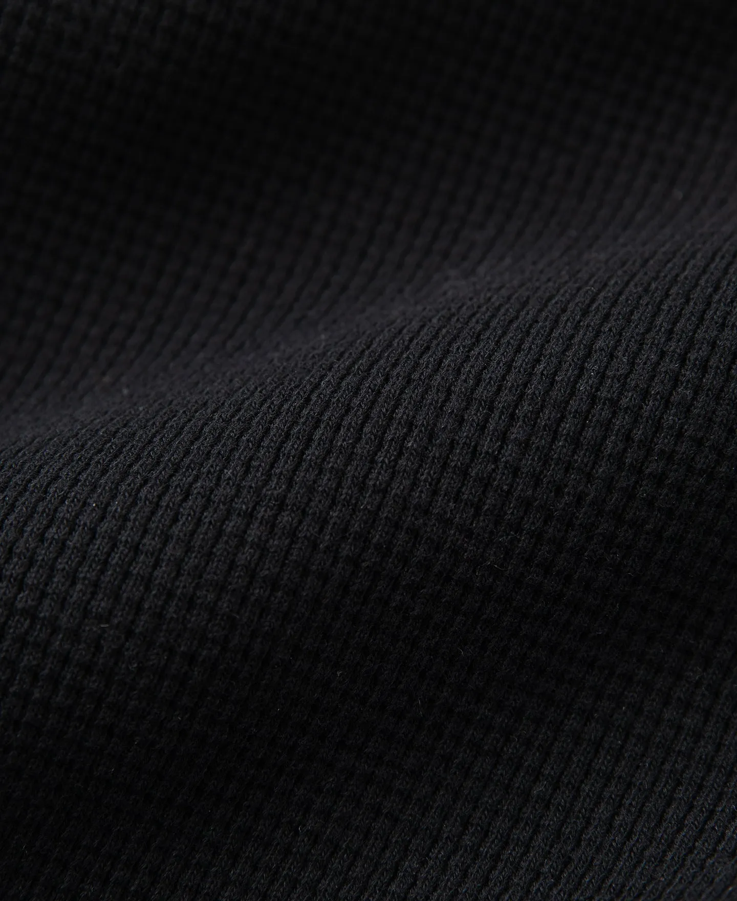 Heavyweight Waffle Cotton Underwear - Black