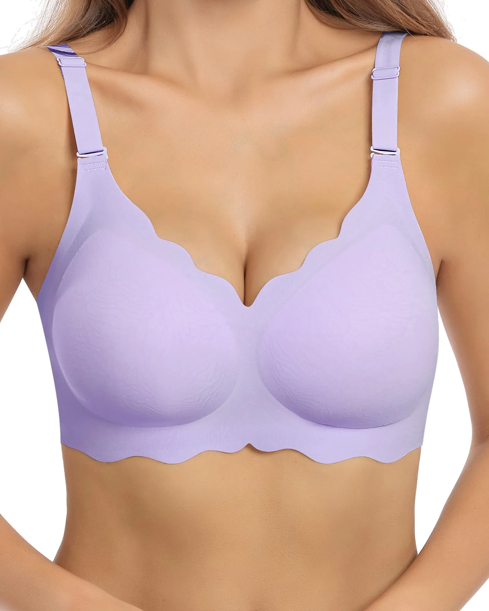 HORISUN Womens Wavy Seamless Bras