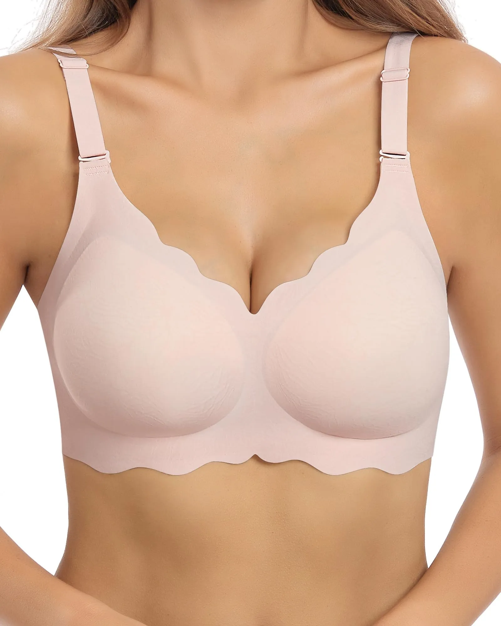 HORISUN Womens Wavy Seamless Bras