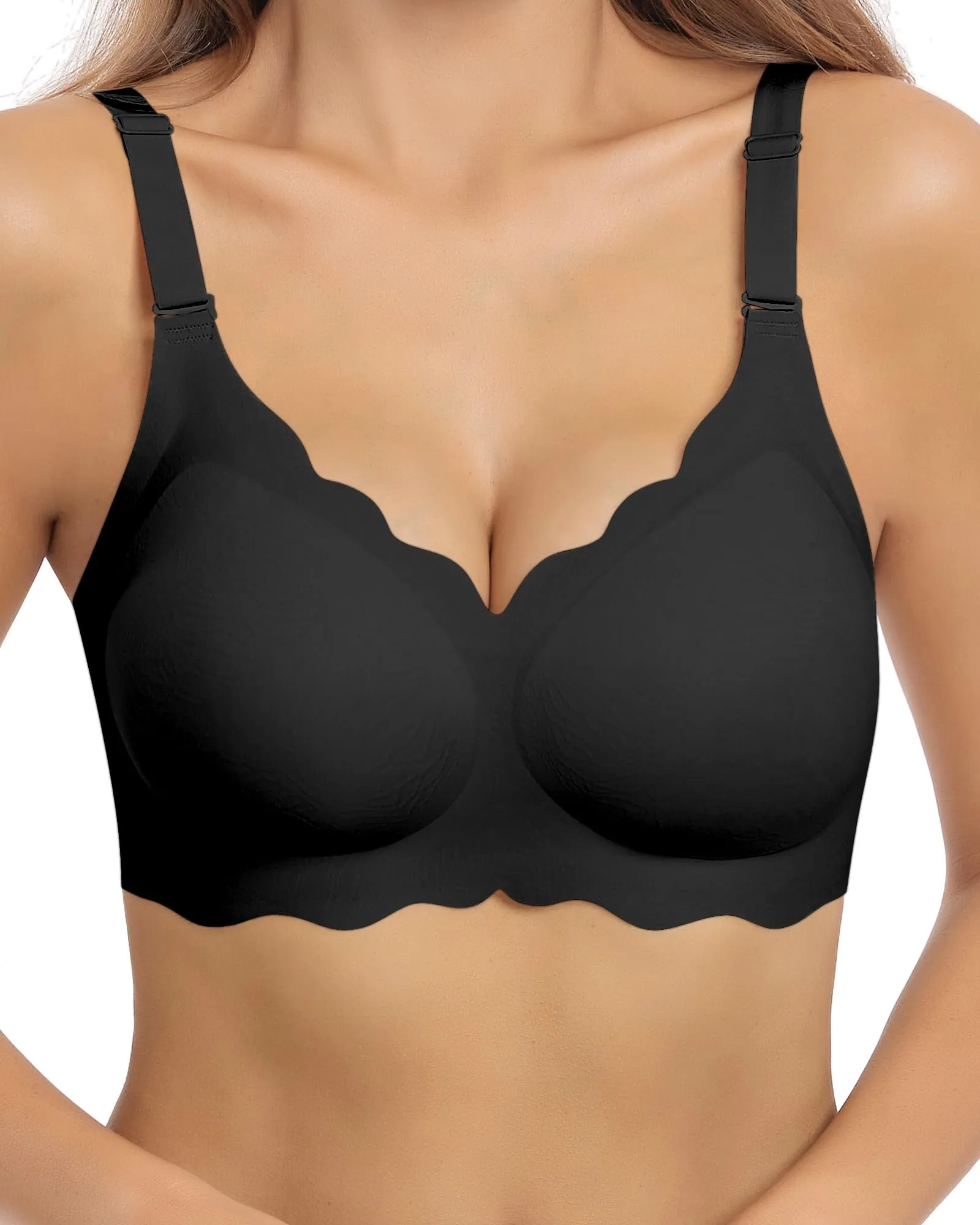 HORISUN Womens Wavy Seamless Bras