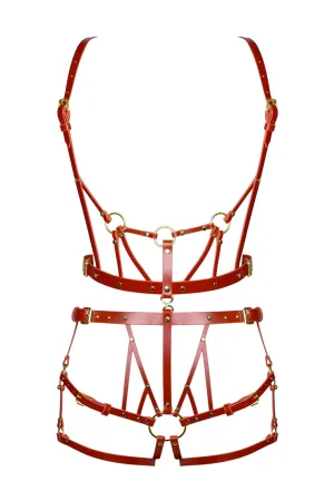 Inanna Leather Harness Set