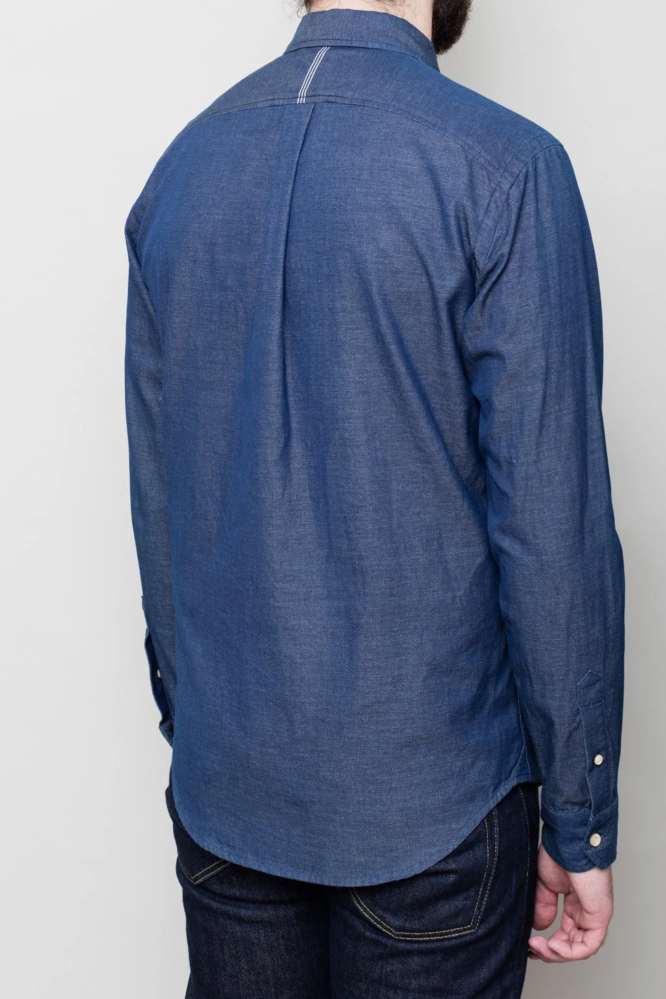 Indigo Oxford Weave Shirt