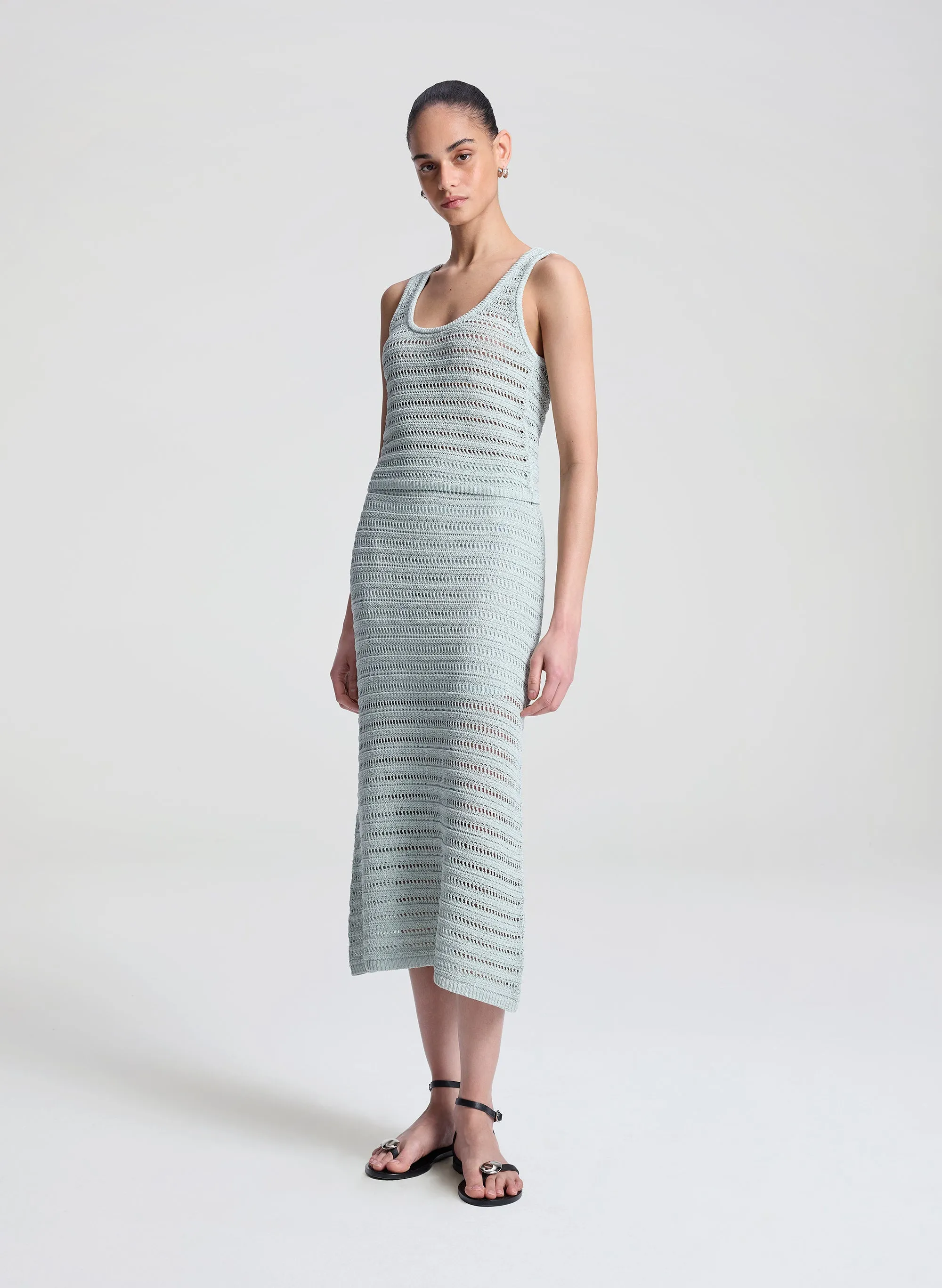 Kira Crochet Knit Tank