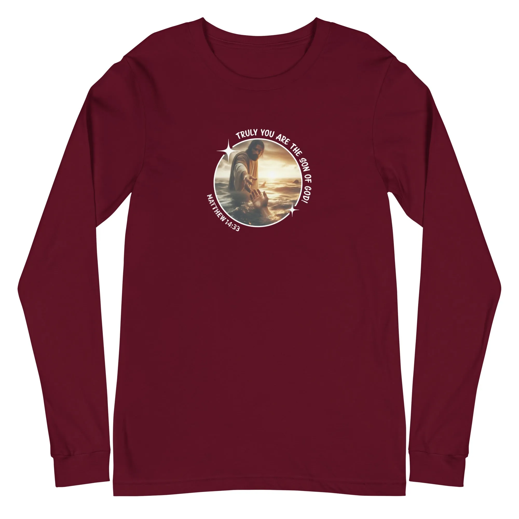 Matthew 14:33 Unisex Long-Sleeve Tee