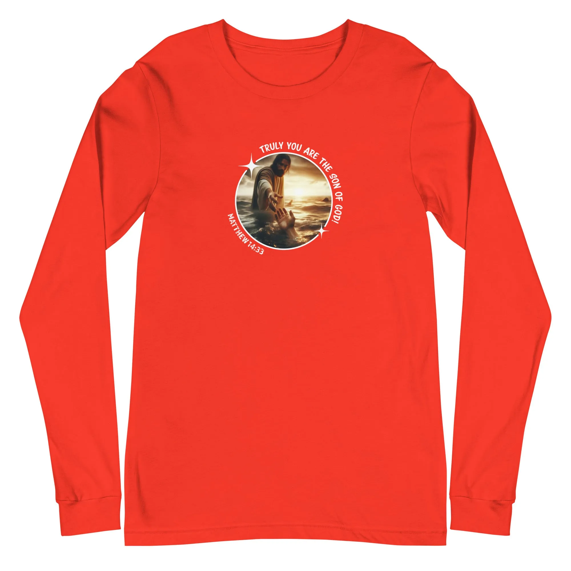 Matthew 14:33 Unisex Long-Sleeve Tee