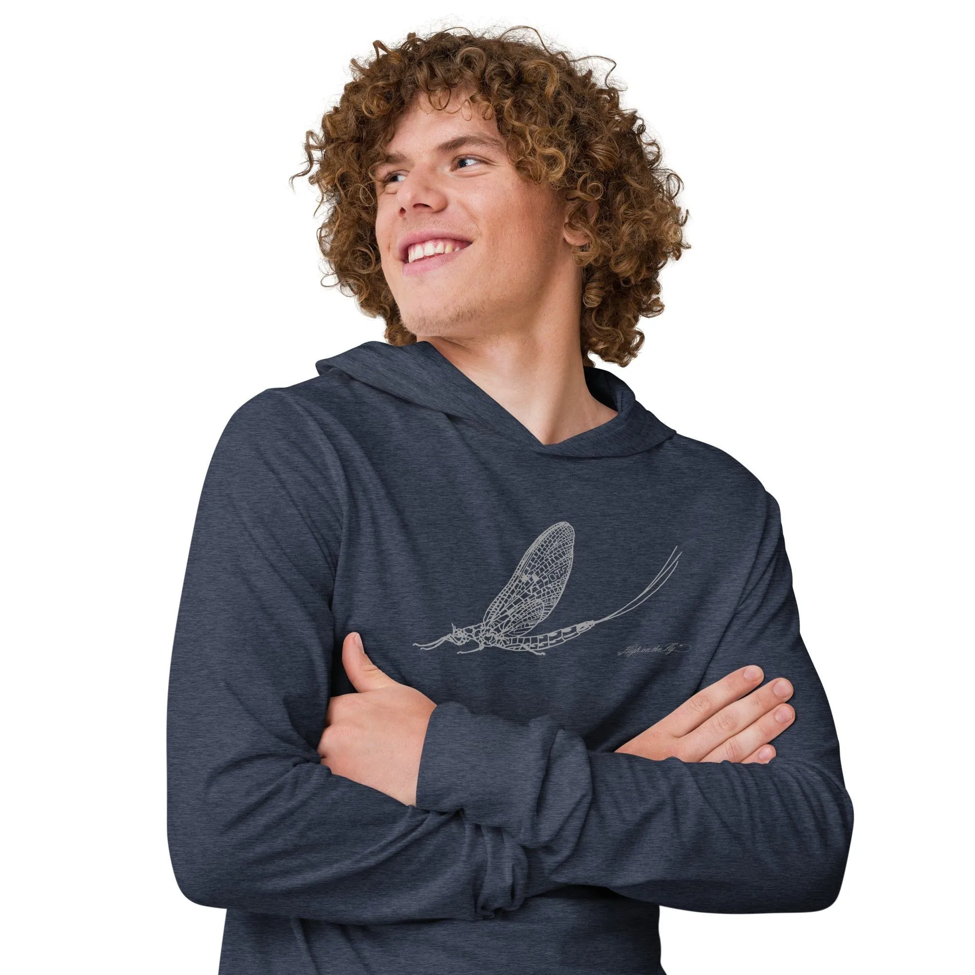 Mayfly Hooded long-sleeve tee