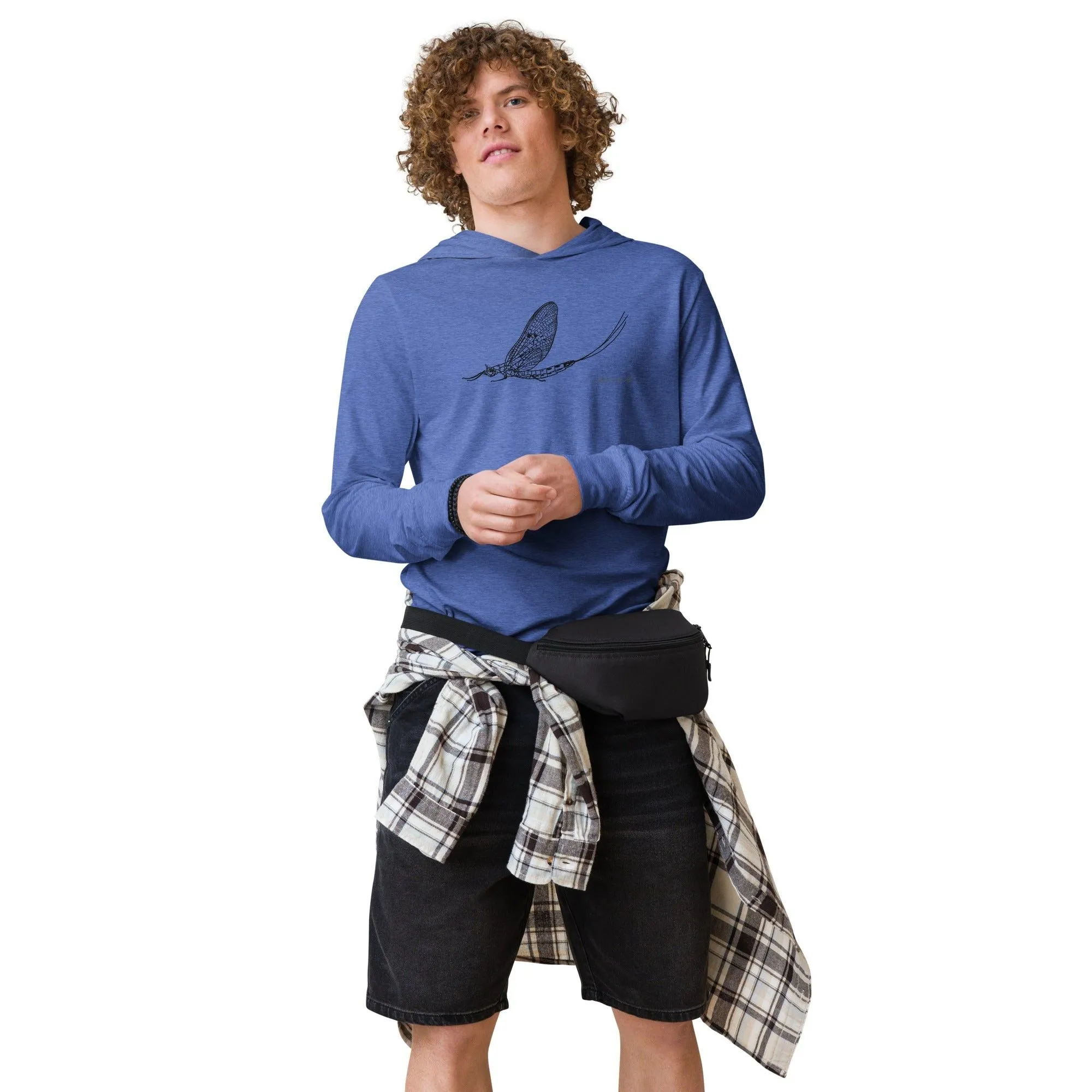 Mayfly Hooded long-sleeve tee