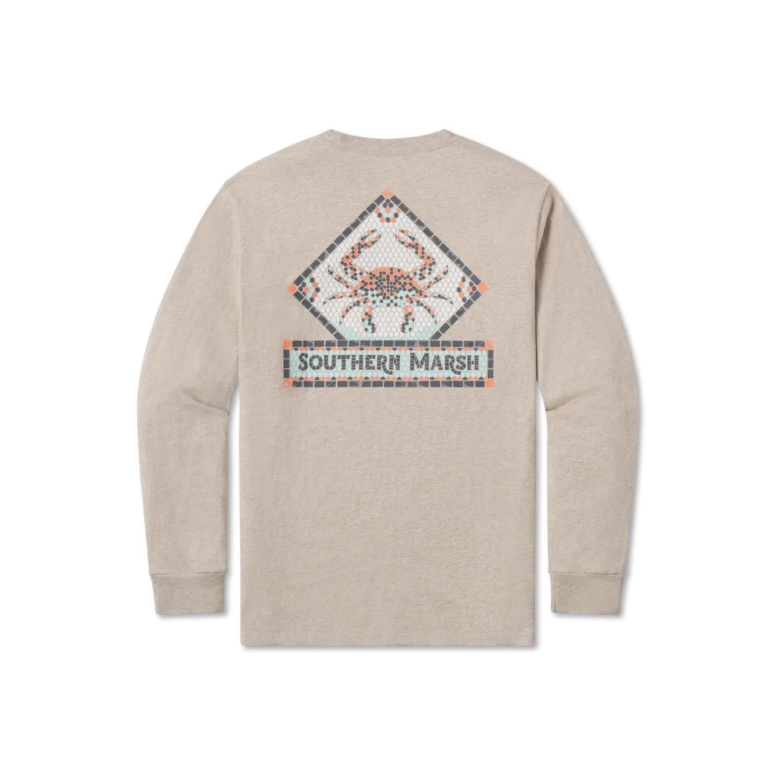 Mosaic Crab Tee - Long Sleeve