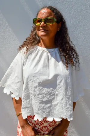 Object Kamma Cloud Dancer Blouse