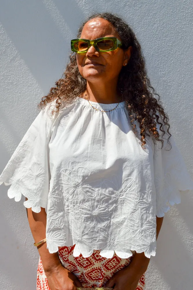 Object Kamma Cloud Dancer Blouse