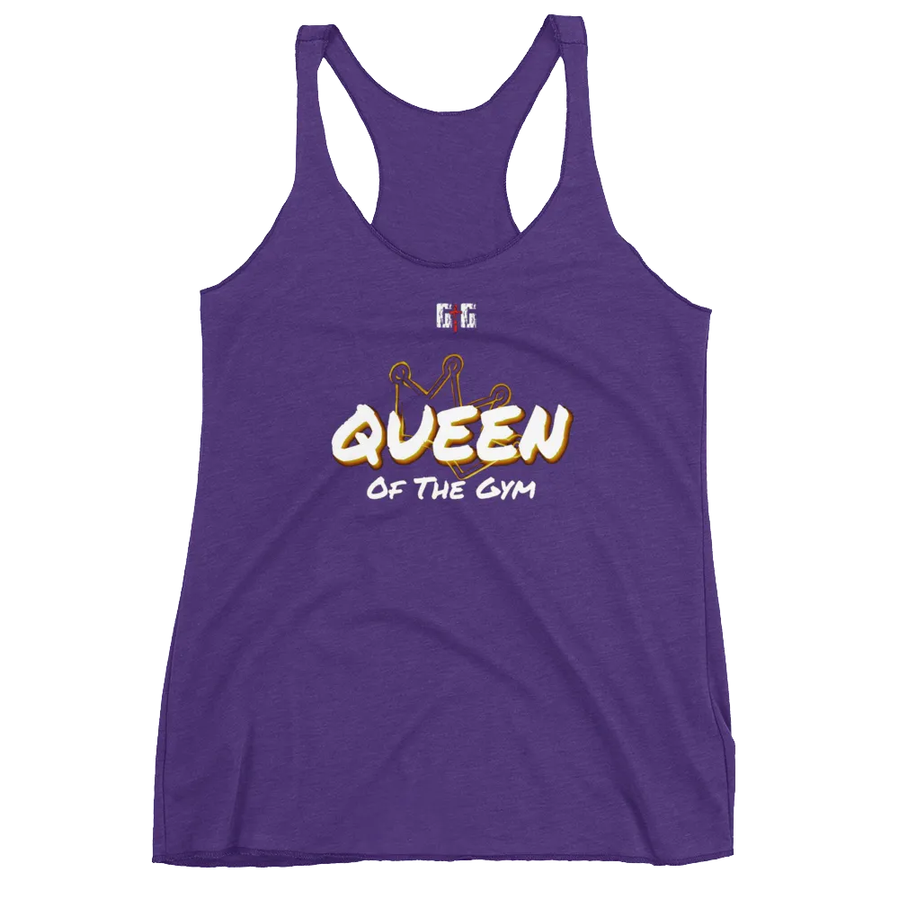 Queen of the Gym Ladies Racerback Tanks