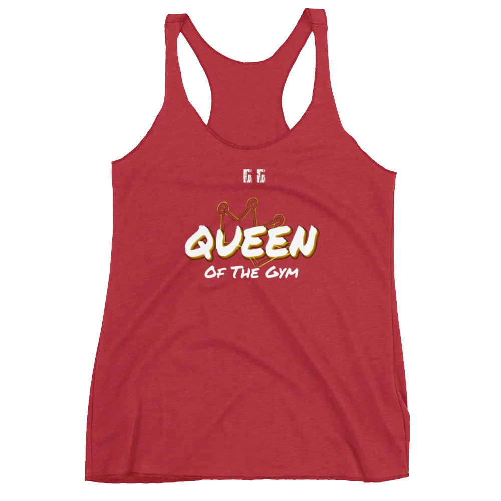 Queen of the Gym Ladies Racerback Tanks