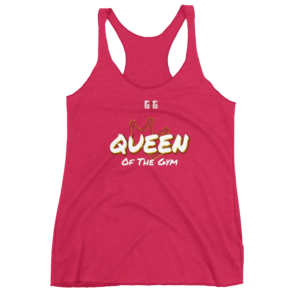 Queen of the Gym Ladies Racerback Tanks