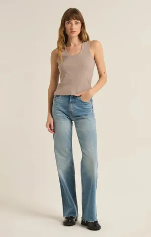 Sirena Rib Tank | Heather Taupe