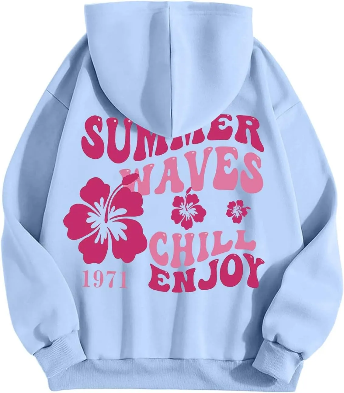 Womens Oversized Hoodies Long Sleeve Graphic Preppy Sweatshirt Teen Girls Casual Loose Zip Up Jacket Fall Tops